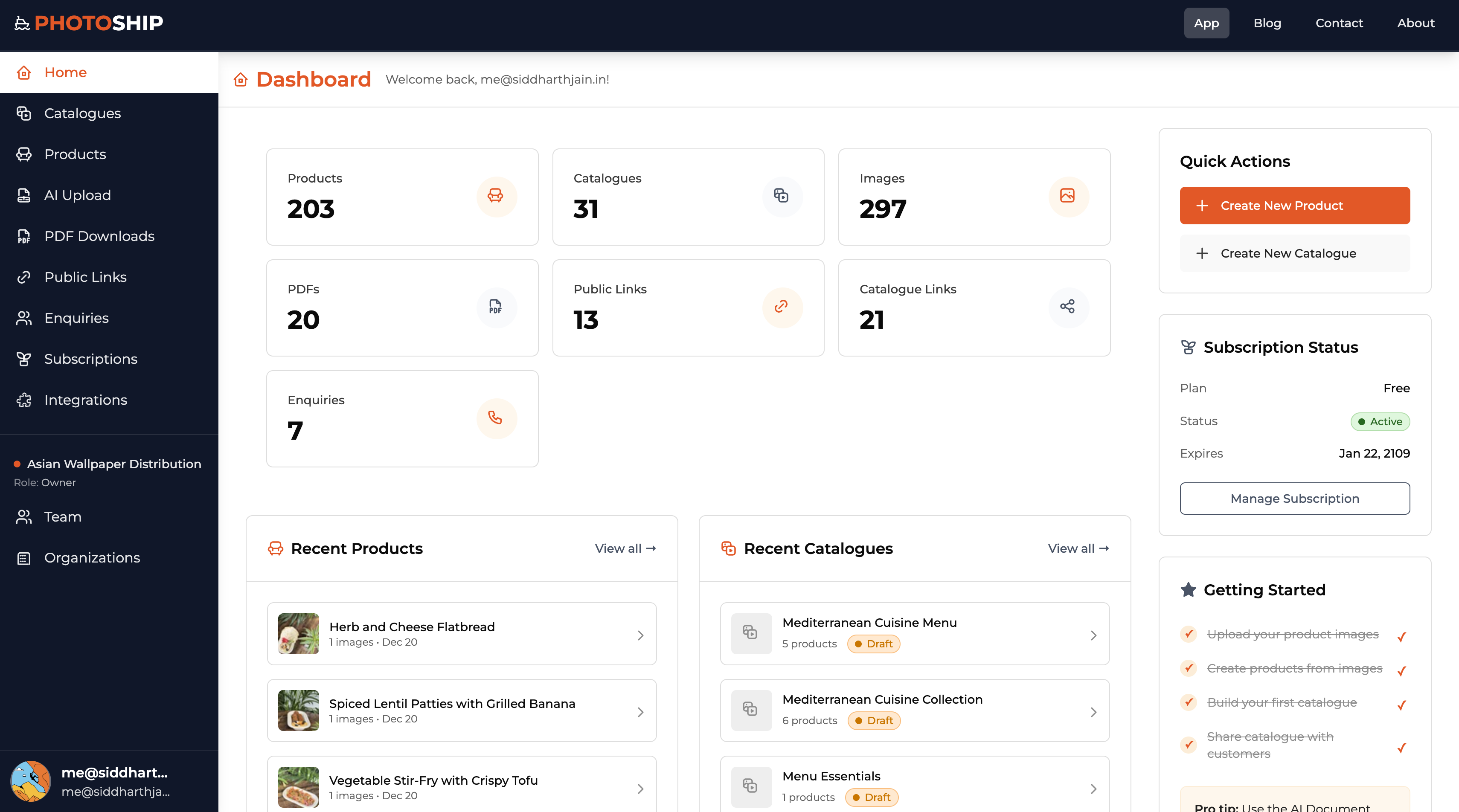 Dashboard Overview